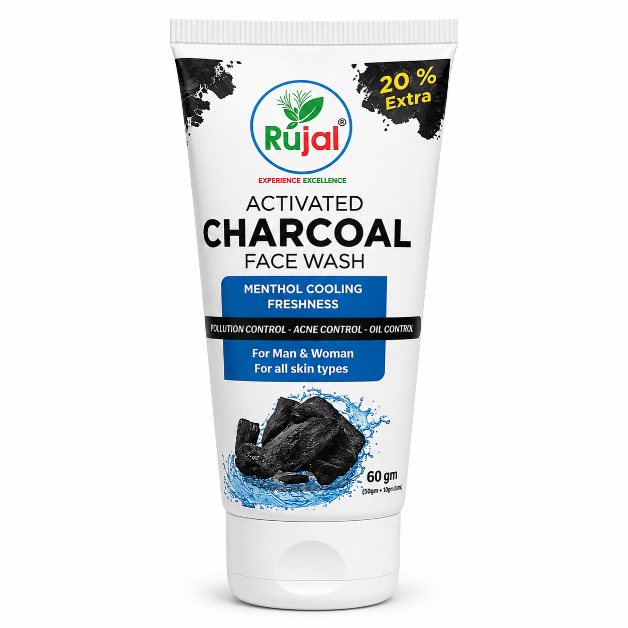 Rujal Activated Charcoal Face Wash