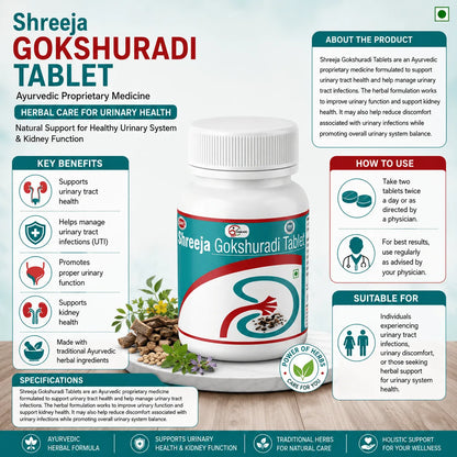 Shreeja Gokshuradi Tablet – Ayurvedic Urinary Health Support