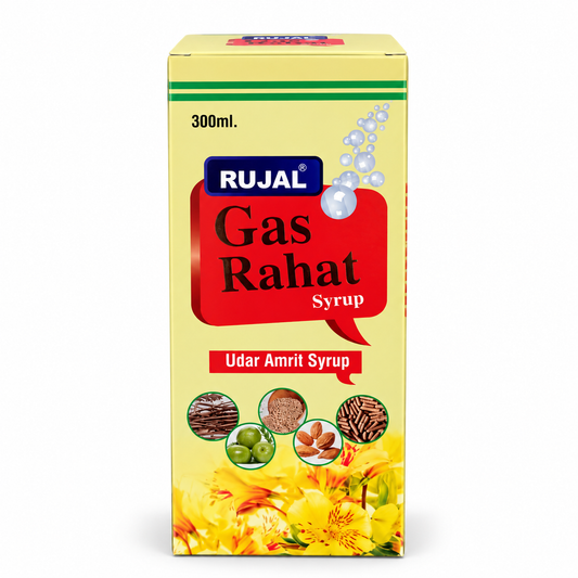 Rujal Gas Rahat Syrup 300 ML - Pack of 2