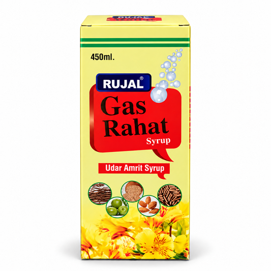 Rujal Gas Rahat Syrup 450 ML - Pack 0f 2