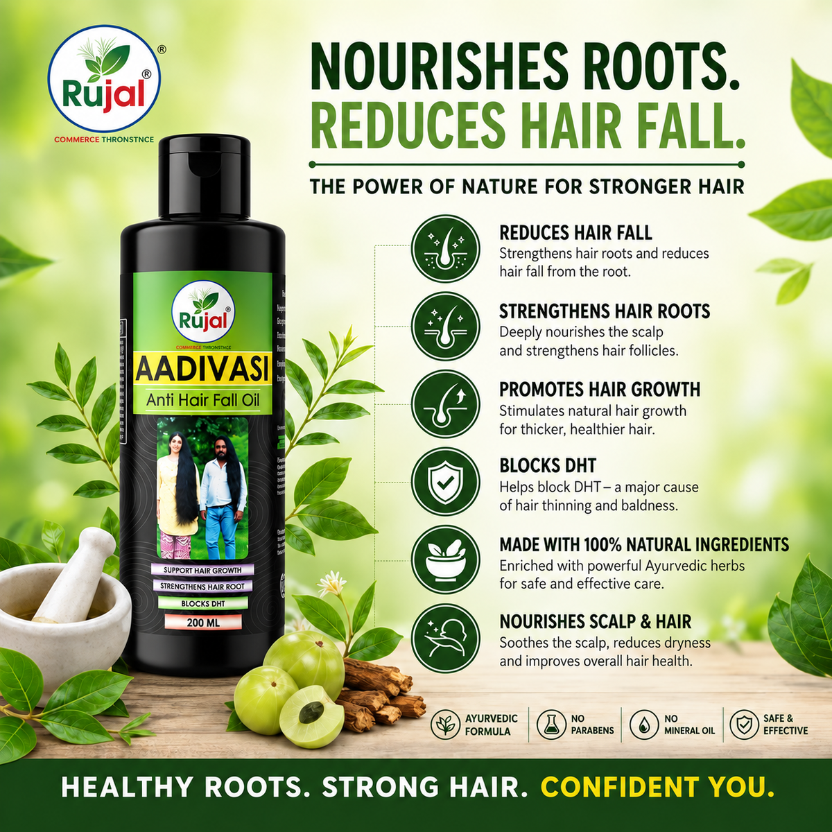 Rujal Aadivasi Hair Oil – 200 ml