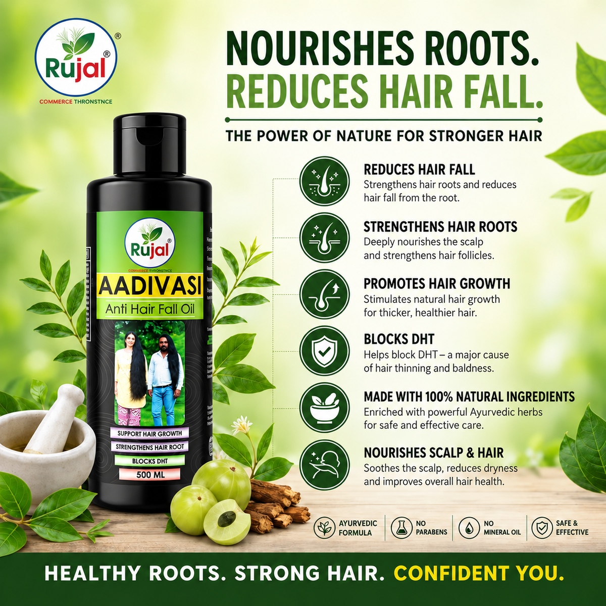 Rujal Aadivasi Hair Oil – 500 ml