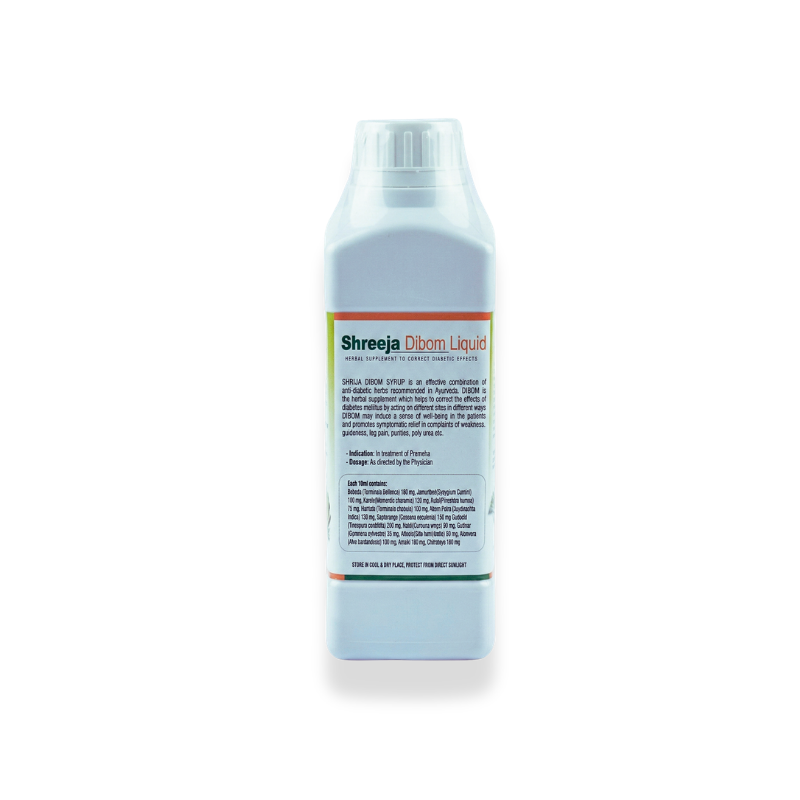 Shreeja Dibom Liquid – Ayurvedic Diabetes Support Tonic