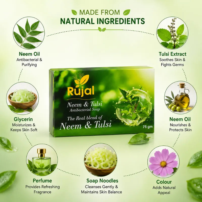 Neem & Tulsi Antibacterial Soap